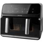 Salter Black 8L Dual Air Fryer with Compartment Divider