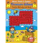 A4 Maze, Find, and Colour Book