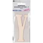 Adhesive Wooden Letter - Y