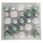 Pack of 25 Alpine Lodge Baubles - Green