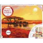 Paint by Numbers Canvas - Safari Sunset / 41.1cm