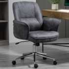 Portland Charcoal Grey Microfiber Swivel Office Chair