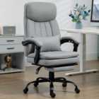 Portland Grey Microfibre Swivel Vibration Massage Office Chair