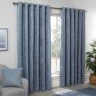Divante Alden Powder Blue Thermal Curtains 137 x 168cm