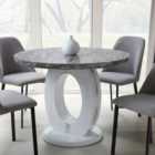Neptune Round Marble Effect Dining Table