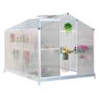 Livingandhome Hobby Greenhouse with Base 190x313x195cm