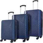 Rock Santiago Set of 3 Navy Hardshell Suitcases