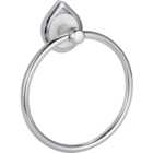 Dewsbury Silver and Marble Towel Ring