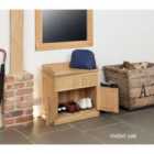 Baumhaus Mobel Oak Shoe Bench With Hidden Storage