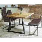 Baumhaus Urban Elegance Reclaimed Table Small (horizontal Leg 95cm x 170cm Top) 4-6 Seater