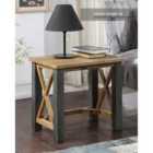 Baumhaus Urban Elegance Reclaimed Open Front Side Lamp Table