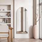 Arcus Frameless Arched Full Length Wall Mirror