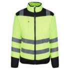 Regatta Professional Hi-Vis Waterproof Thermal Coat Jacket Yellow/Navy Blue - M