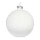 Glitter Design Bauble - White