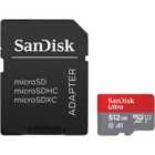 SanDisk 512GB Ultra Android microSD Card (SDXC) UHS-I U1 + Adapter - 120MB/s