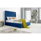 Eleganza Merki Plush Superking Bed Frame - Blue