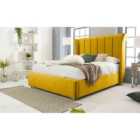 Eleganza Temple Marble Single Bed Frame - Mustard Gold