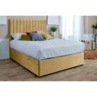 Eleganza Sophia Divan Ottoman with matching Footboard Plush Double Bed Frame - Beige