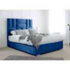 Eleganza Ofsted Plush King Bed Frame - Blue