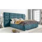 Eleganza Solace Marble Small Double Bed Frame - Peacock