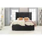 Eleganza Philly Plush Small Double Bed Frame - Black