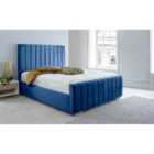 Eleganza Sancia Plush Single Bed Frame - Blue