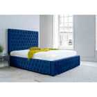Eleganza Orella Plush Superking Bed Frame - Blue