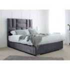 Eleganza Ofsted Plush Double Bed Frame - Steel