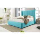 Eleganza Temple Marble Small Double Bed Frame - Teal