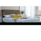 Eleganza Santino Divan Ottoman with matching Footboard Plush King Bed Frame - Grey