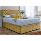 Eleganza Santino Divan Ottoman with matching Footboard Plush Small Double Bed Frame - Beige