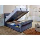 Eleganza Santino Divan Ottoman with matching Footboard Plush Small Double Bed Frame - Steel