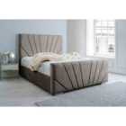 Eleganza Marco Plush Small Double Bed Frame - Grey