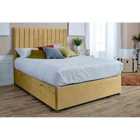 Eleganza Sophia Divan Ottoman with matching Footboard Plush Small Double Bed Frame - Beige