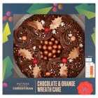 Waitrose Christmas Chocolate & Orange Wreath Cake, each