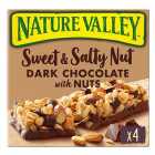 Nature Valley Sweet & Salty Nut Dark Chocolate with Peanuts Bars 4 x 30g