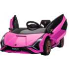 Tommy Toys Lamborghini Sian Kids Ride On Electric Car Pink 12V