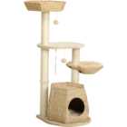 PawHut Cat Tree Activity Centre with Cattail Fluff Bed