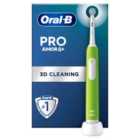 Oral-b Pro Junior Green Electric Toothbrush, For Ages 6+