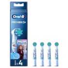 Oral-b Pro Kids Toothbrush Heads Featuring Disney Frozen, 4 Counts