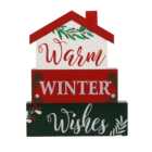 Warm Winter Wishes House Block