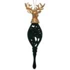 Flocked Stag Droplet - Green