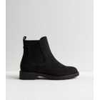 Black Suedette Chelsea Boots