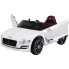 Tommy Toys Bentley Style Kids Ride On Electric Car White 6V