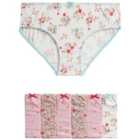 M&S Girls 7 Pack Pure Cotton Pink Floral Knickers, 2-12 Years