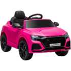 Tommy Toys Audi RS Q8 Kids Ride On Electric Car Pink 6V