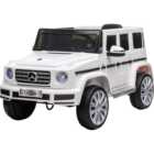 Tommy Toys Mercedes Benz G500 Kids Ride On Electric Car White 12V