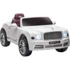 Tommy Toys Bentley Mulsanne Kids Ride On Electric Car White 12V