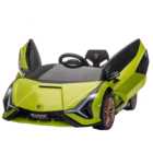 Tommy Toys Lamborghini Sian Kids Ride On Electric Car Green 12V