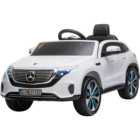 Tommy Toys Mercedes Benz EQC 400 Kids Ride On Electric Car White 12V